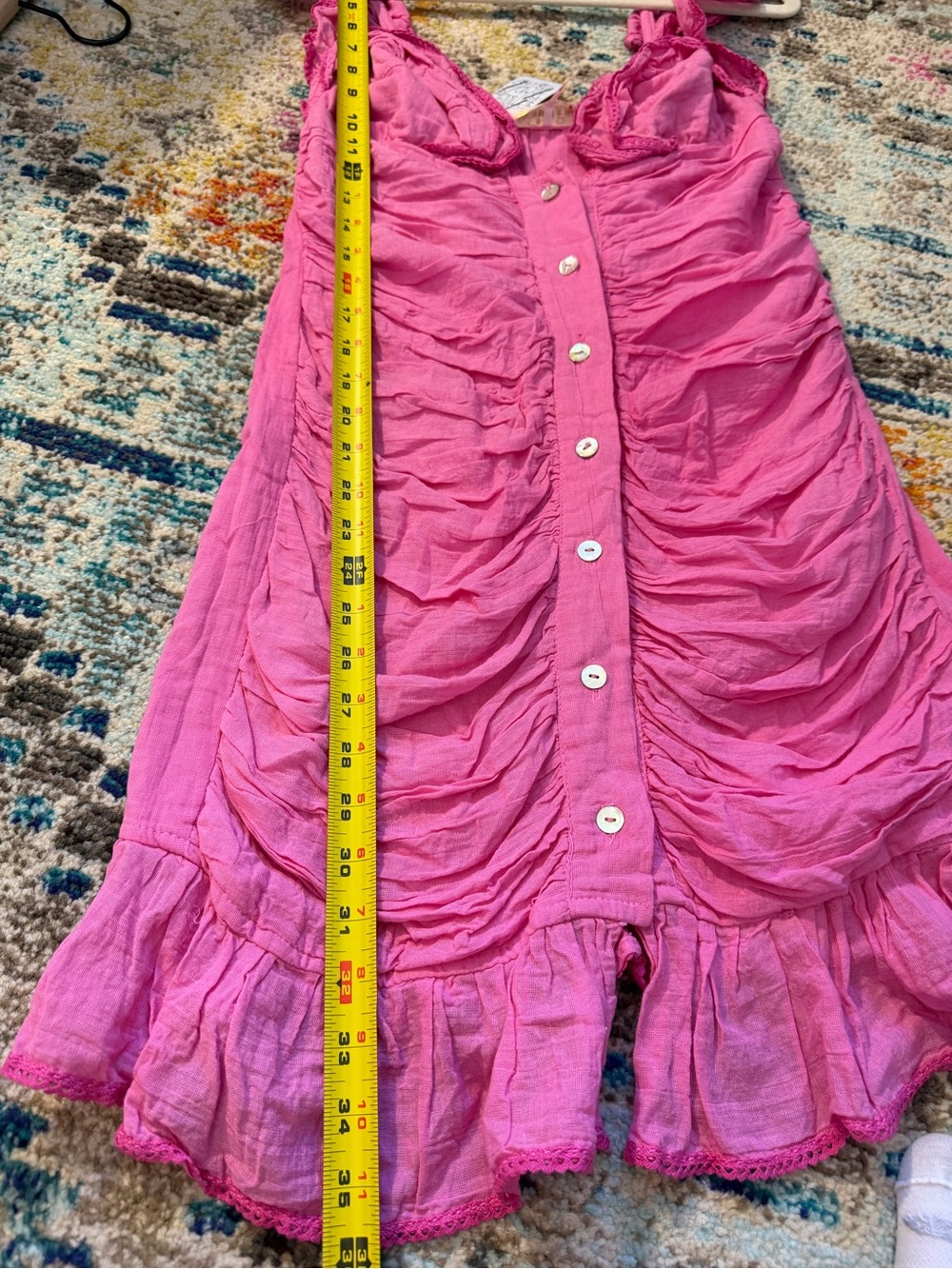 Free People Jen's pirates booty pink mini dress - Picture 5 of 6